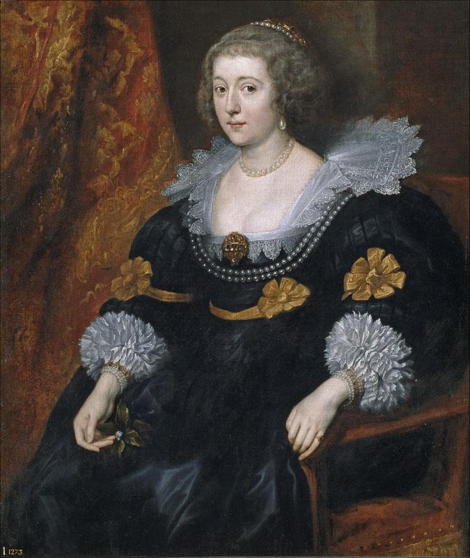 Dyck, Antonio van-Amalia de Solms-Braunfels-105 cm x 91 cm