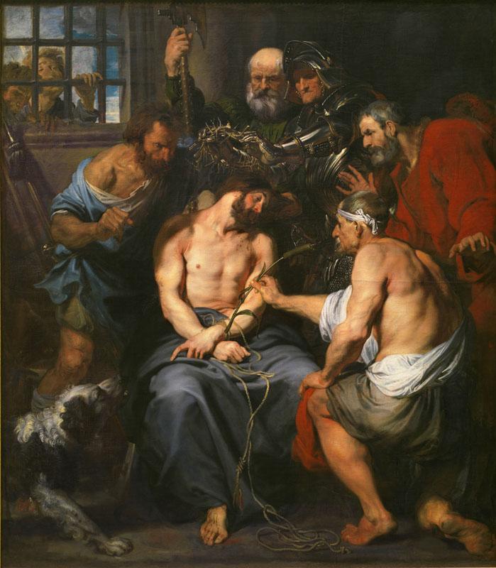 Dyck, Antonio van-La Coronacion de espinas-225 cm x 197 cm