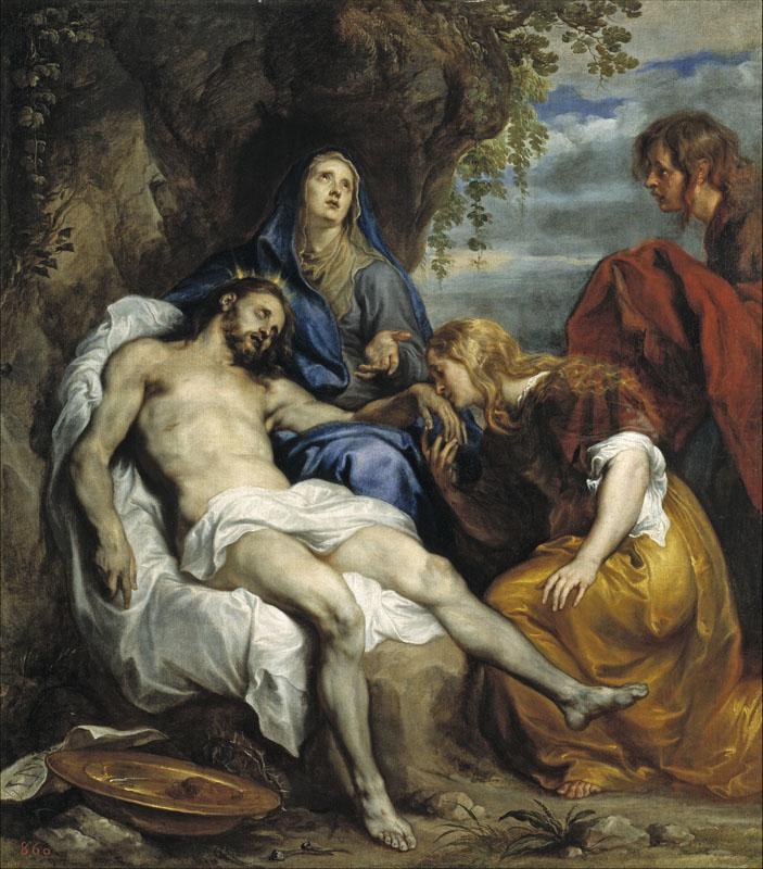 Dyck, Antonio van-La Piedad-114 cm x 100 cm