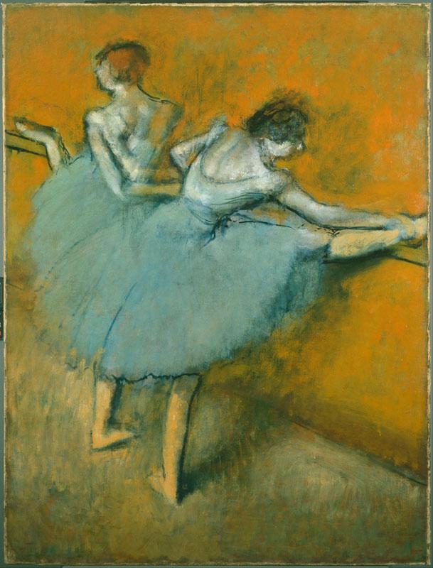 Edgar Degas (1834-1917)-Dancers at the Barre