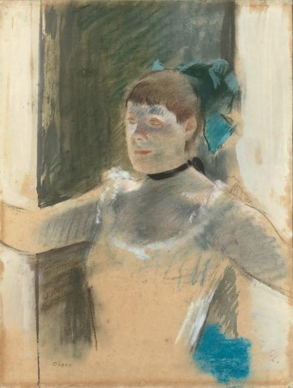 Edgar Degas -- Study of a chanteuse