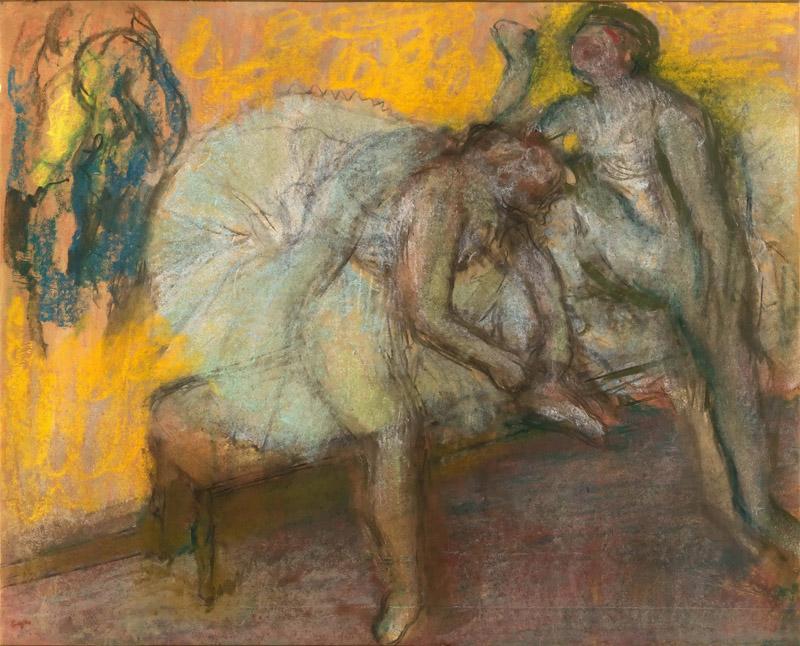 Edgar Degas -- Two dancers in repose