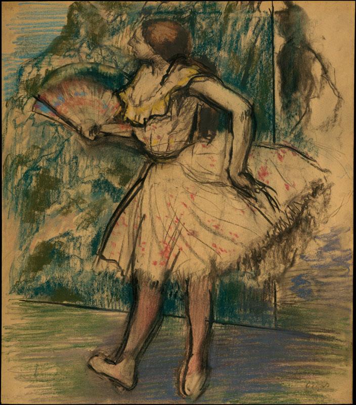 Edgar Degas--Dancer with a Fan