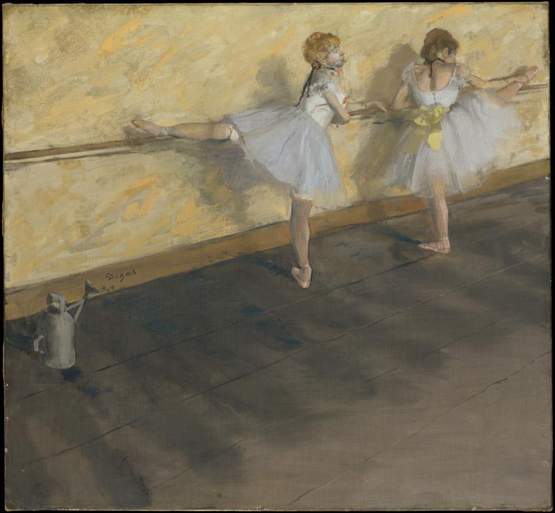 Edgar Degas--Dancers Practicing at the Barre