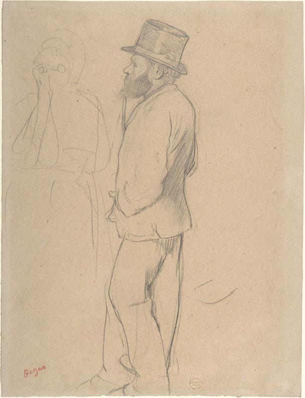 Edgar Degas--Edouard Manet at the Races