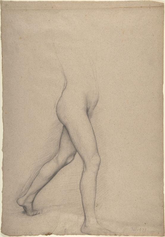 Edgar Degas--Study of a Girl Legs for the painting Young Spartans