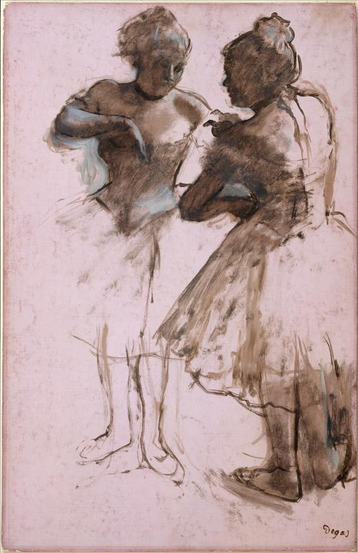 Edgar Degas--Two Dancers