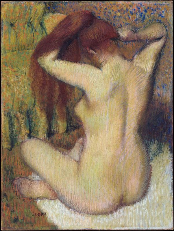 Edgar Degas--Woman Combing Her Hair