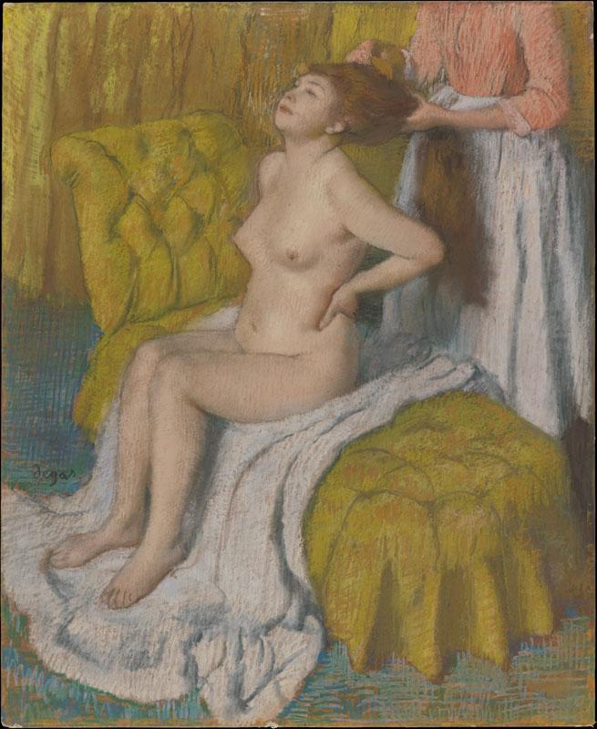 Edgar Degas--Woman Having Her Hair Combed