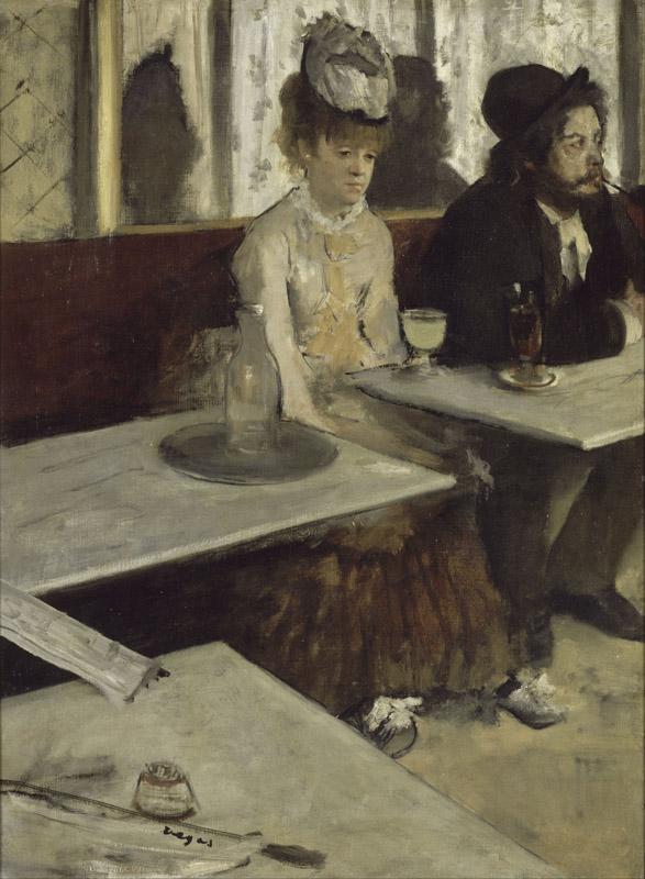 Edgar Degas - In a Cafe