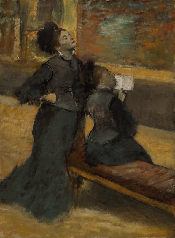 Edgar Degas - Visit to a Museum