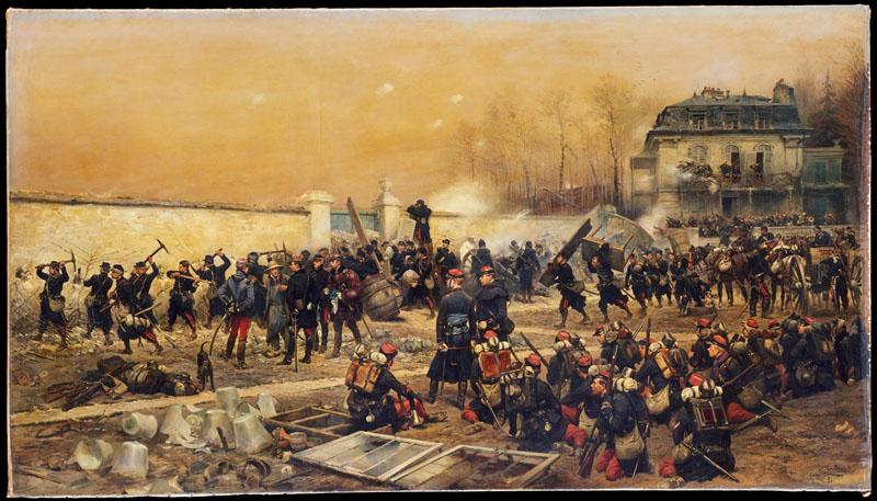 Edouard Detaille--The Defense of Champigny