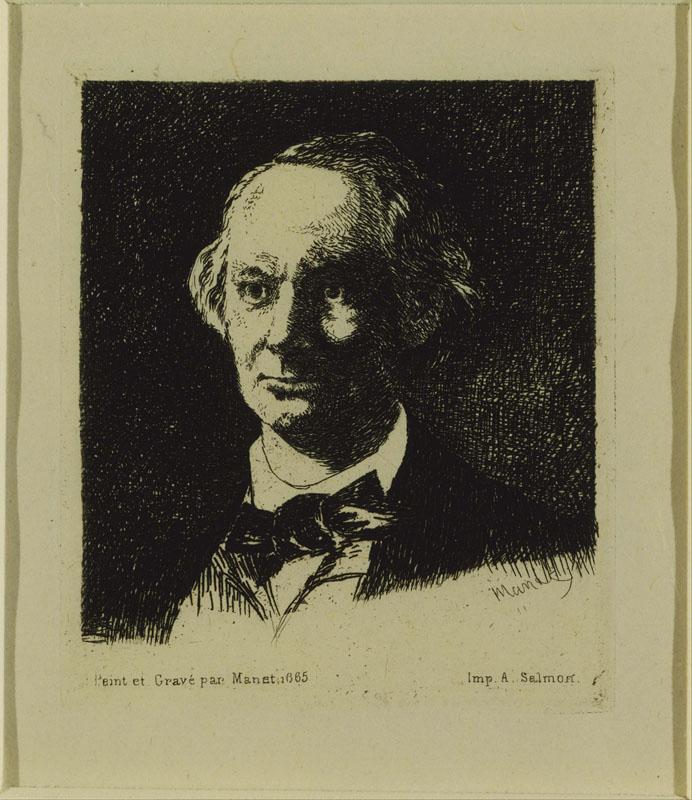 Edouard Manet (1832-1883)-Baudelaire