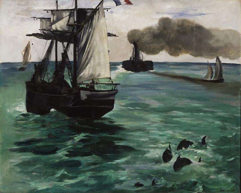 Edouard Manet, French, 1832-1883 -- Marine View