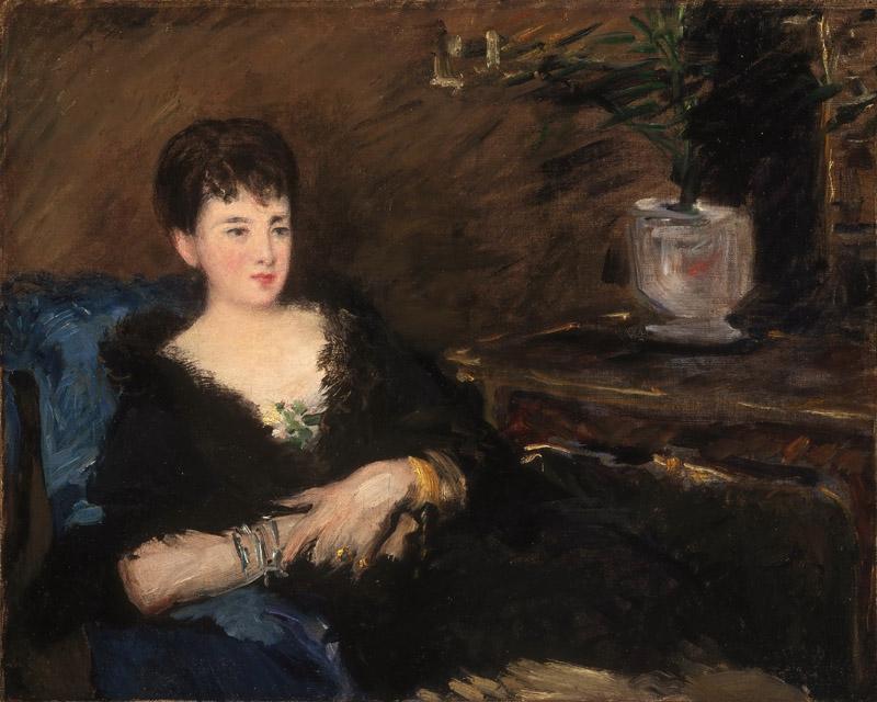 Edouard Manet, French, 1832-1883 -- Portrait of Isabelle Lemonnier