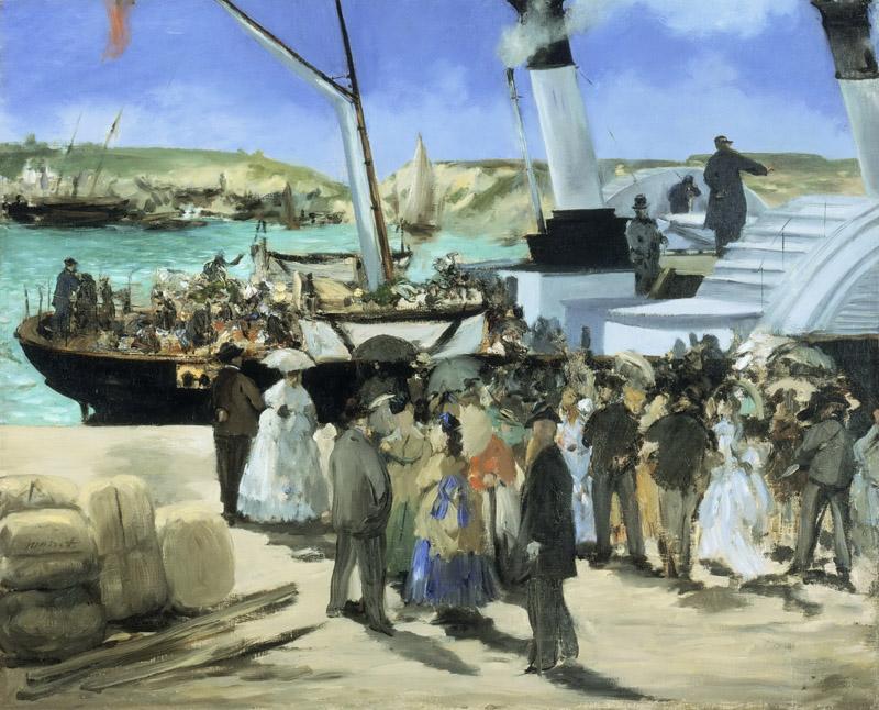 Edouard Manet, French, 1832-1883 -- The Folkestone Boat, Boulogne
