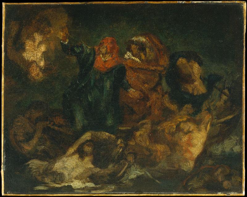 Edouard Manet--Copy after Delacroix Bark of Dante