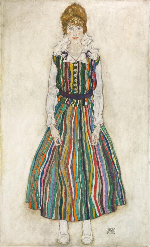 Egon Schiele - Portrait of Edith (the artist wife)