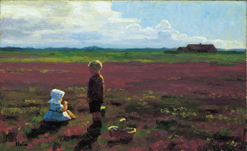 Einar Hein - Children picking berries on the moor