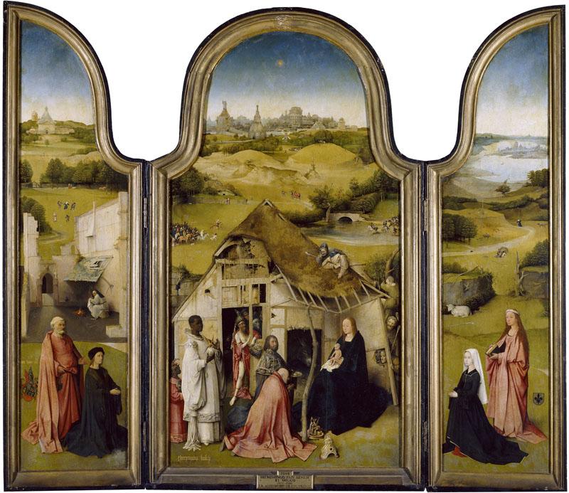 El Bosco-Adoracion de los Reyes Magos-138 cm x 138 cm