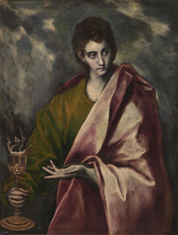 El Greco (y taller)-San Juan Evangelista-99 cm x 77 cm