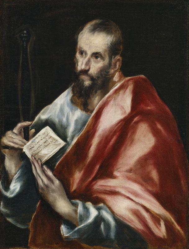 El Greco (y taller)-San Pablo-72 cm x 55 cm