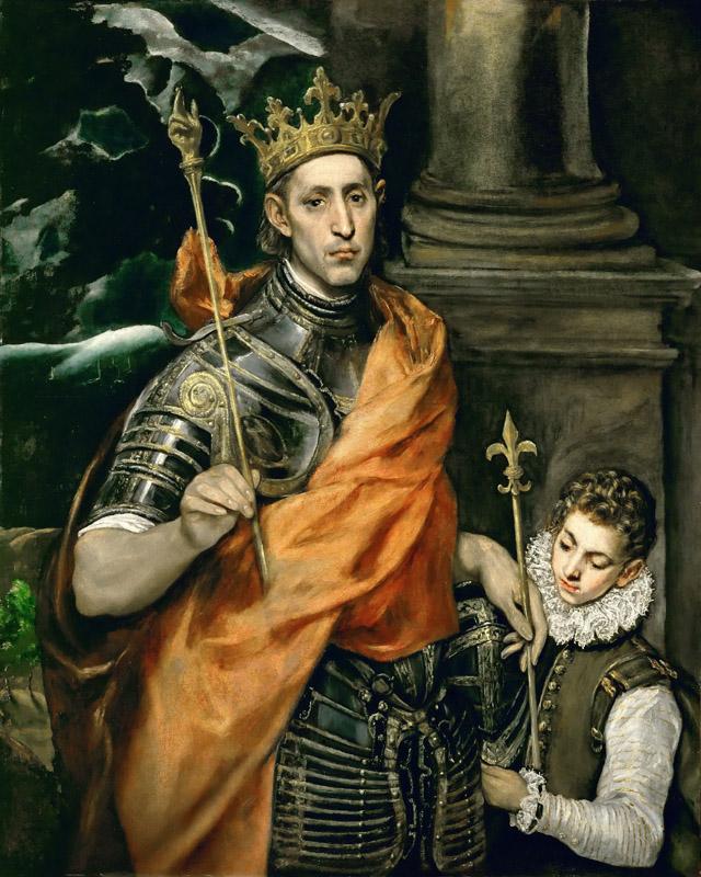 El Greco -- Saint Louis, King of France, and a Pageboy