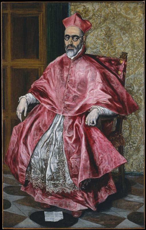 El Greco--Portrait of a Cardinal, Probably Cardinal Don Fernando Nino de Guevara (1541-1609)