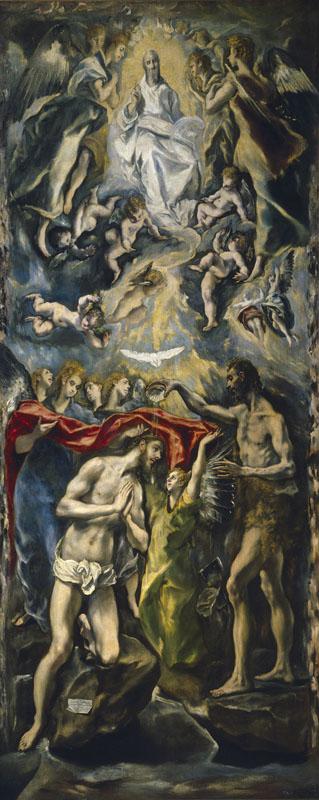 El Greco-Bautismo de Cristo-350 cm x 144 cm