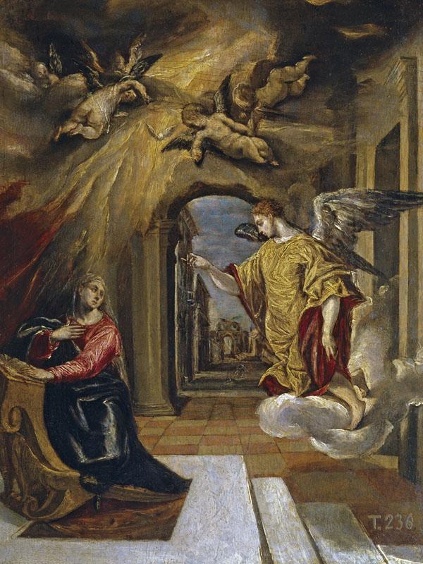 El Greco-La Anunciacion-26 cm x 20 cm