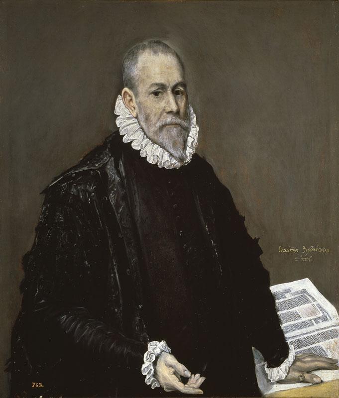 El Greco-Retrato de un medico-96 cm x 82,3 cm x 2 cm