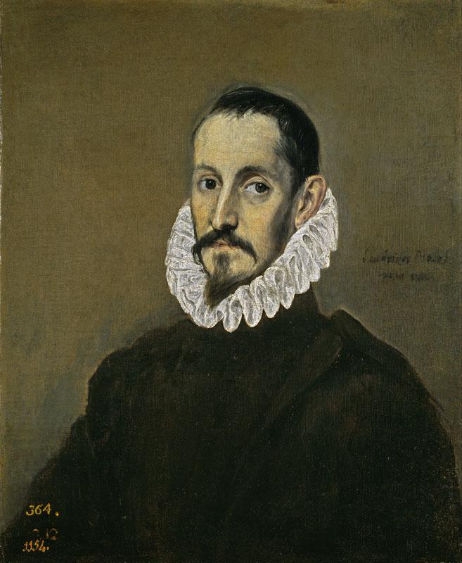 El Greco-Un caballero-67 cm x 55 cm x 2 cm