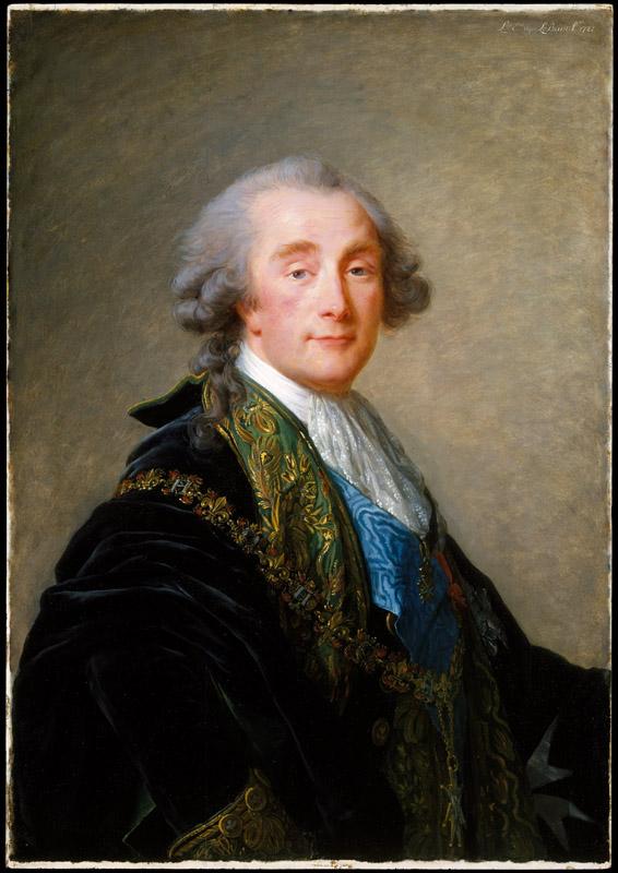 Elisabeth Louise Vigee Le Brun--Alexandre Charles Emmanuel de Crussol-Florensac (1747-1815)