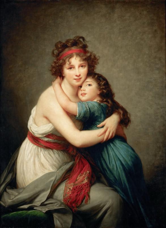 Elisabeth Louise Vigee-LeBrun -- Madame Vigee-LeBrun and her daughter