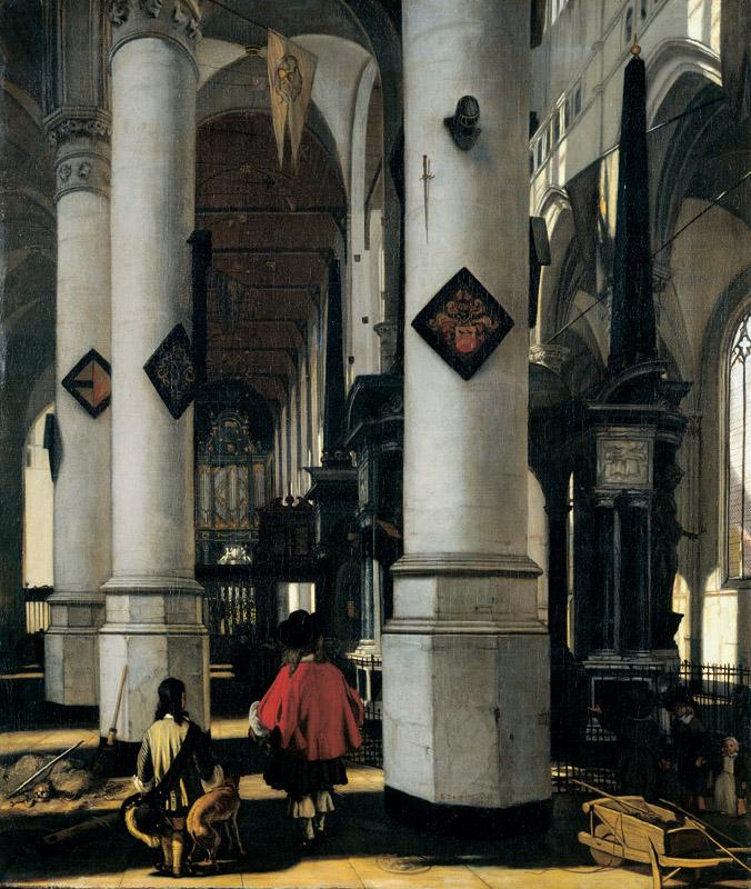 Emanuel de Witte - Interior View of the Nieuwe Kerk in Delft, 1664