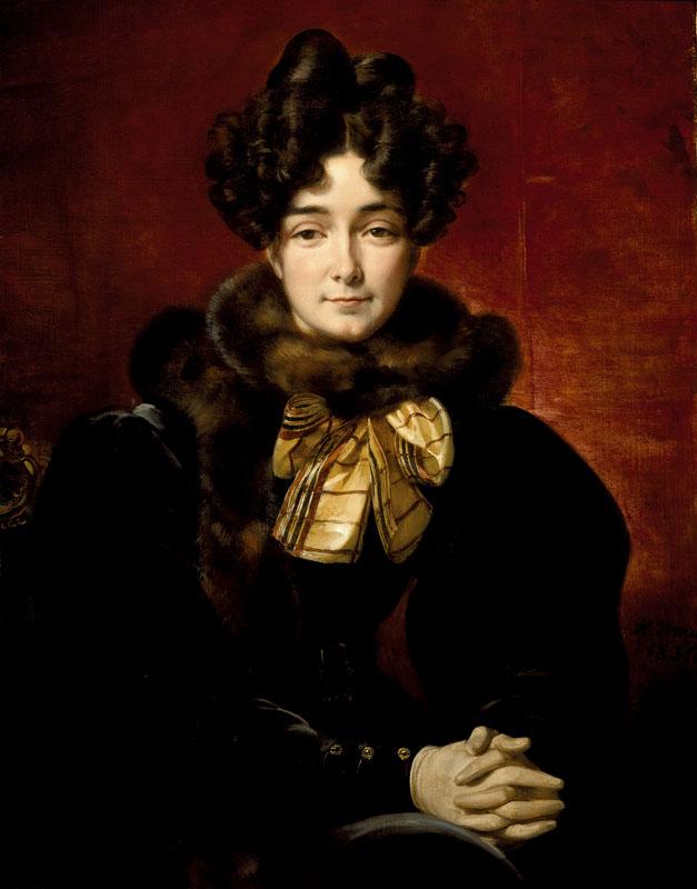 Emile Jean Horace Vernet - Portrait of a Lady