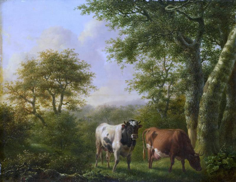 Engel, Adolf Karel Maximiliaan -- Landschap met vee, 1827