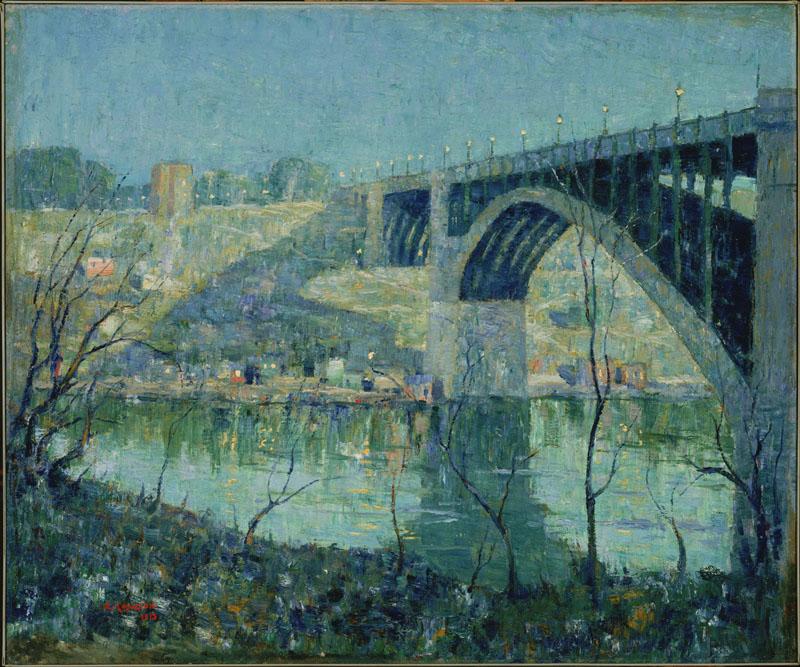 Ernest Lawson (1873-1939)-Spring Night, Harlem River