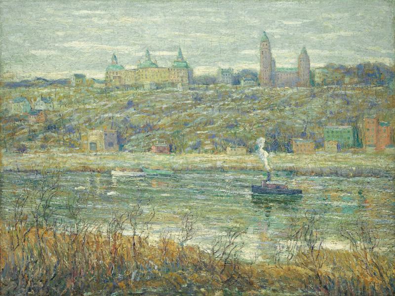 Ernest Lawson - On the Harlem, ca. 1910