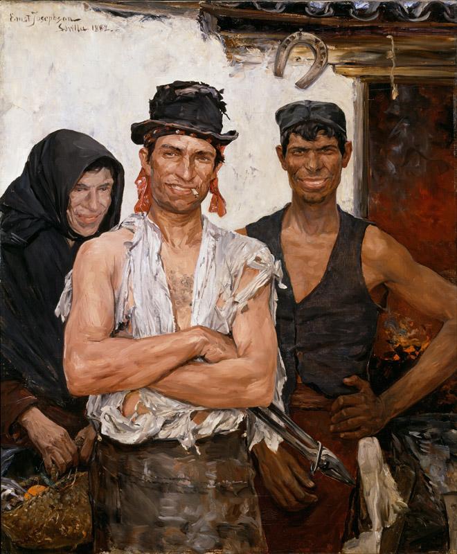 Ernst Josephson - Spanish Blacksmiths