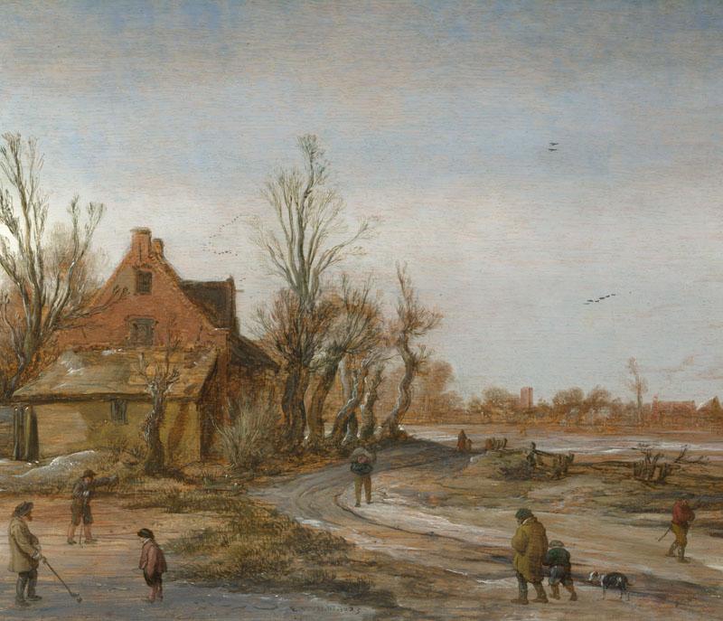 Esaias van de Velde - A Winter Landscape