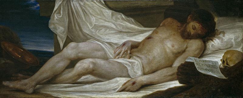 Escalante, Juan Antonio de Frias y-Cristo yacente-84 cm x 162 cm x 2 cm