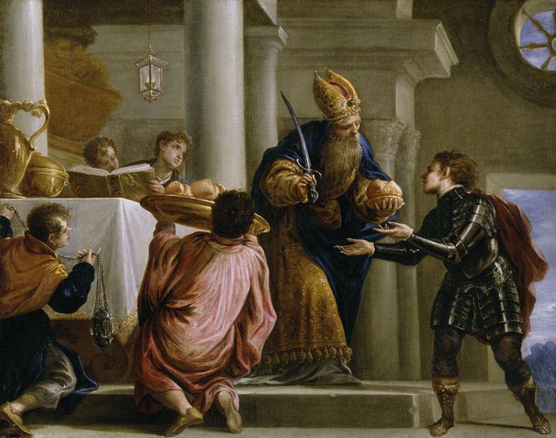 Escalante, Juan Antonio de Frias y-El sacerdote Ajimelec entrega el pan y la espada a David