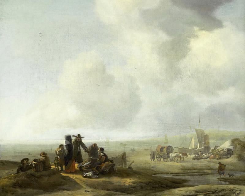 Esselens, Jacob -- Strandgezicht, 1650-1687