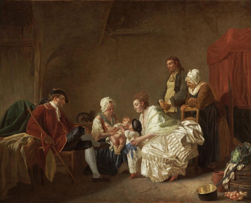 Etienne Aubry - The First Lesson of Fraternal Friendship, 1776