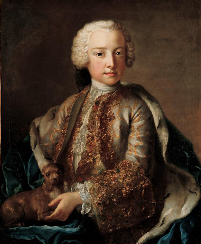 Etienne Chevalier - Portrait of Prince Johann Nepomuk Karl of Liechtenstein (1724-1748)
