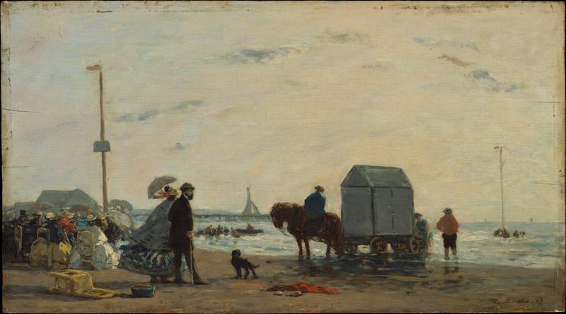 Eugene Boudin--On the Beach at Trouville