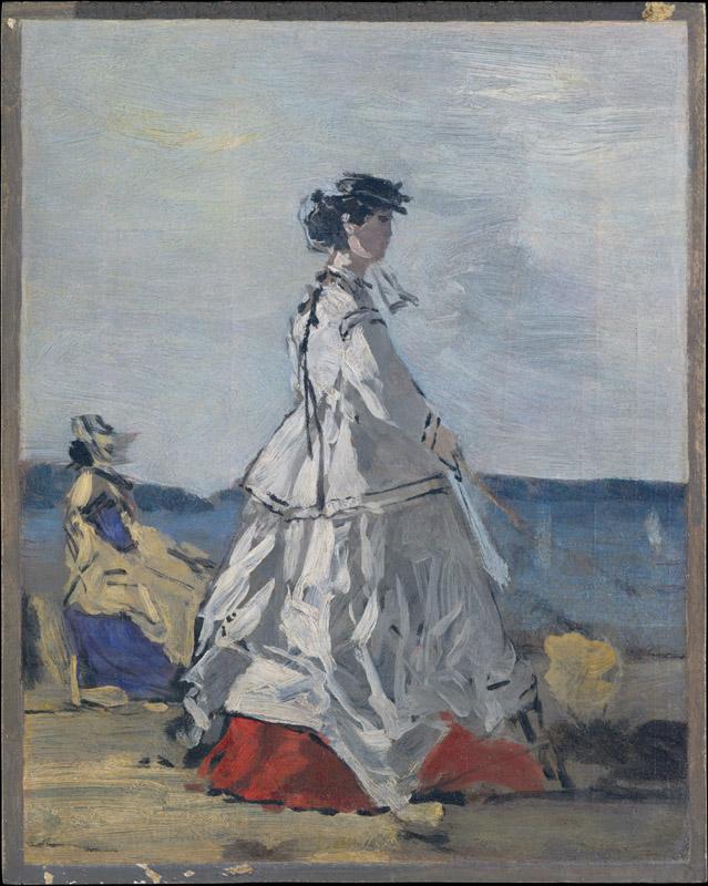 Eugene Boudin--Princess Pauline Metternich (1836-1921) on the Beach