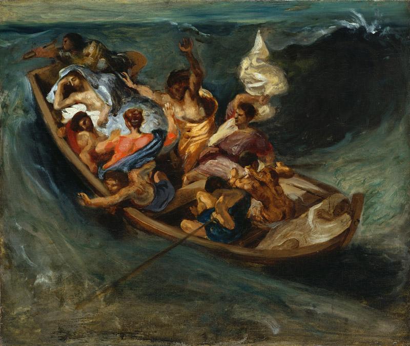Eugene Delacroix - Christ on the Sea of Galilee, ca. 1841