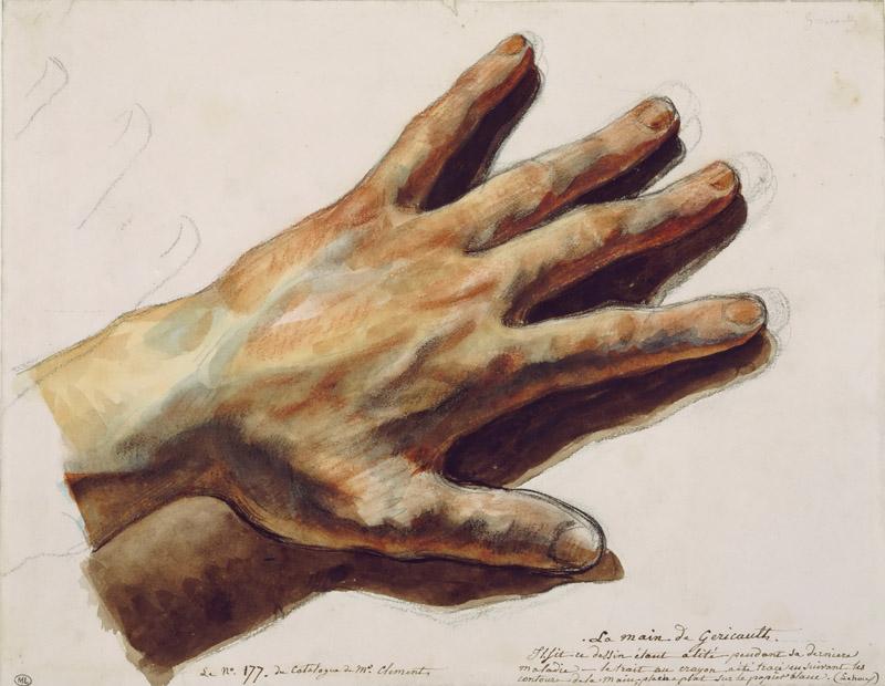 Eugene Delacroix -- Gericault left hand